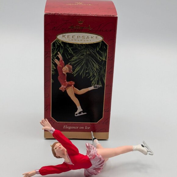 Hallmark Keepsake Elegance on Ice 1997, Vintage Ice Skating Christmas Ornament - Picture 2 of 11